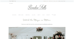 Desktop Screenshot of paradisefallsweddings.com