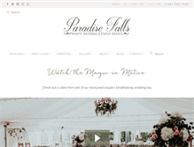 Tablet Screenshot of paradisefallsweddings.com